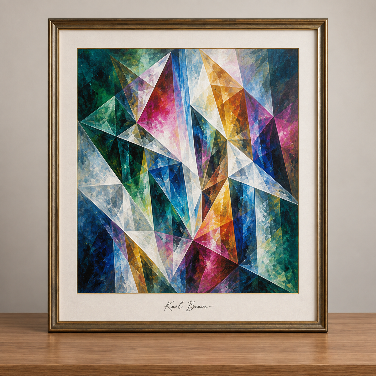 Crystalline Prism in Gallery Light