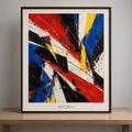 Scarlet Cobalt Kinetic Abstraction