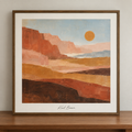 Sun-baked desert abstraction